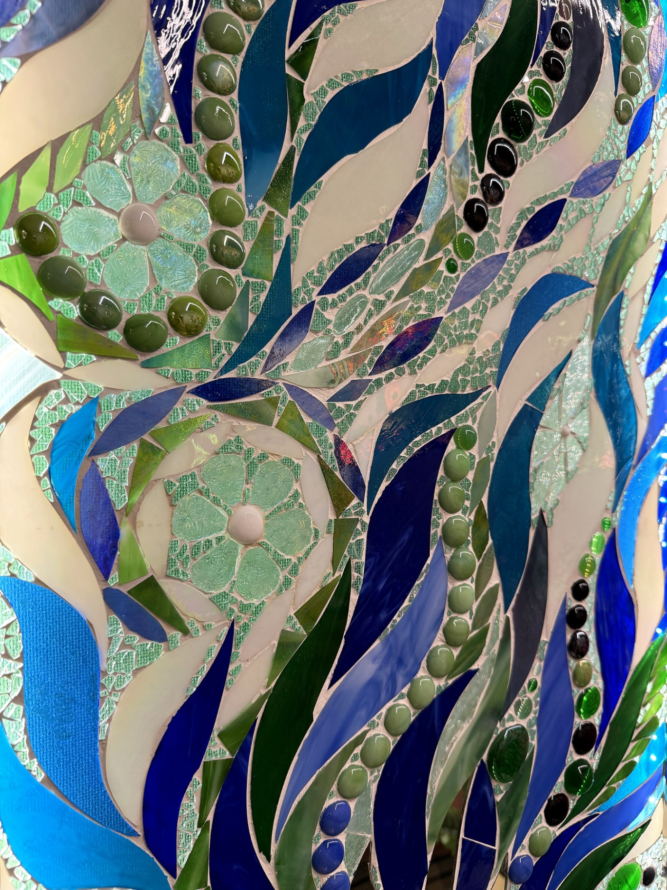 Deep Currents — mosaic center detail