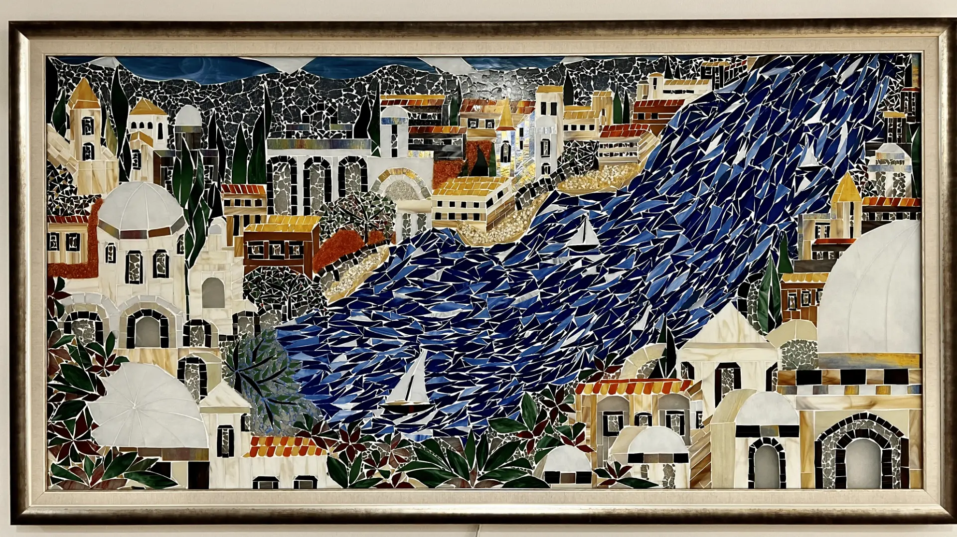 Greek Summer — framed on the wall