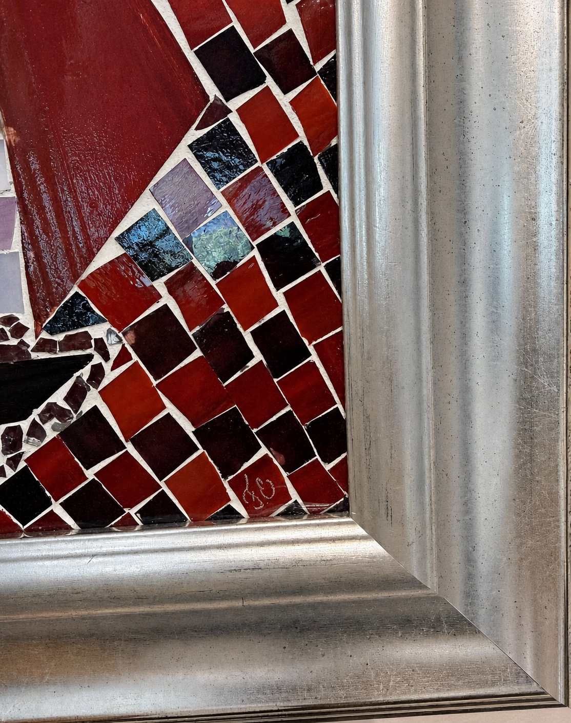 Eye of the Desert — corner detail with artist signature