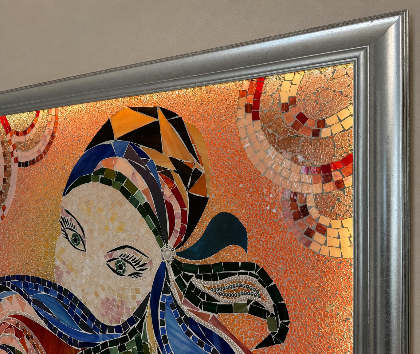 Eye of the Desert — top frame corner, backlit
